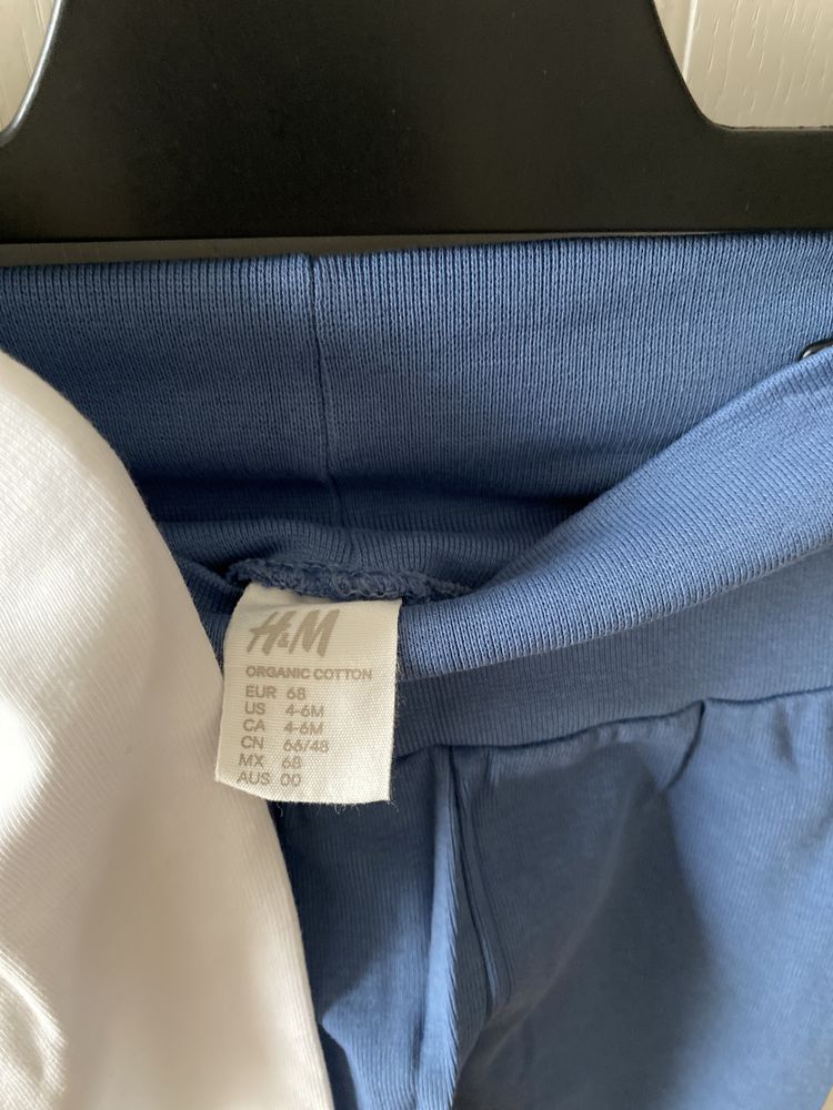Set body tip camasa si pantaloni H&M 68, 3-6 luni NOU