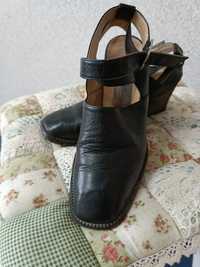 Туфли женские кожаные верх и подклад кожи натуральная модельные на каб