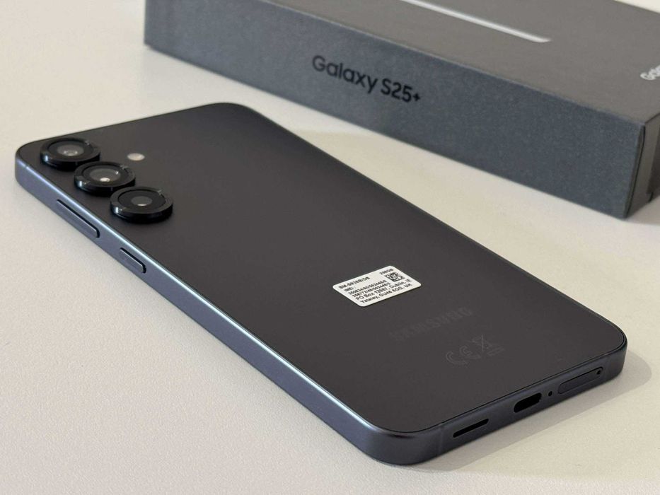 Бартер! НОВ! 24м.Гаранция! Galaxy S25 Plus BlueBlack (Тъмносин)