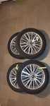 Vand set 4 anvelope de vara cu jante originale Mitsubishi din aliaj