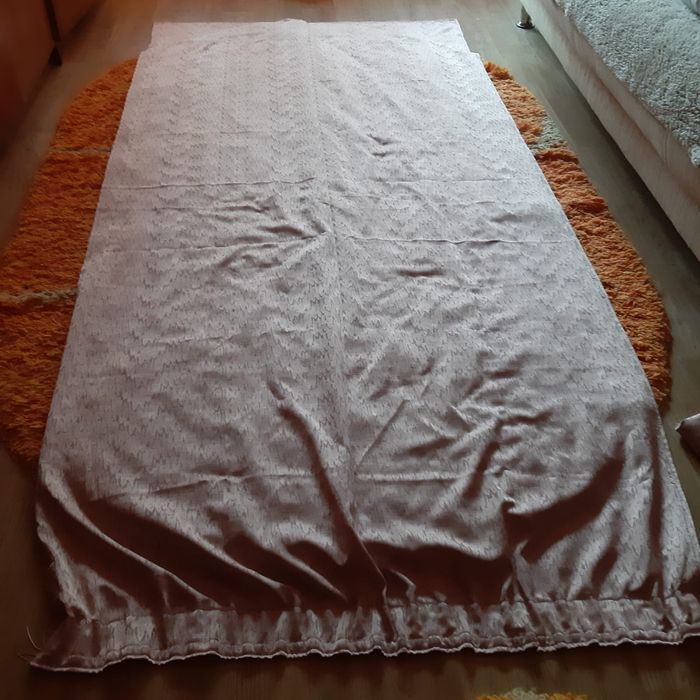 Draperii pt geam culoare roz prafuit