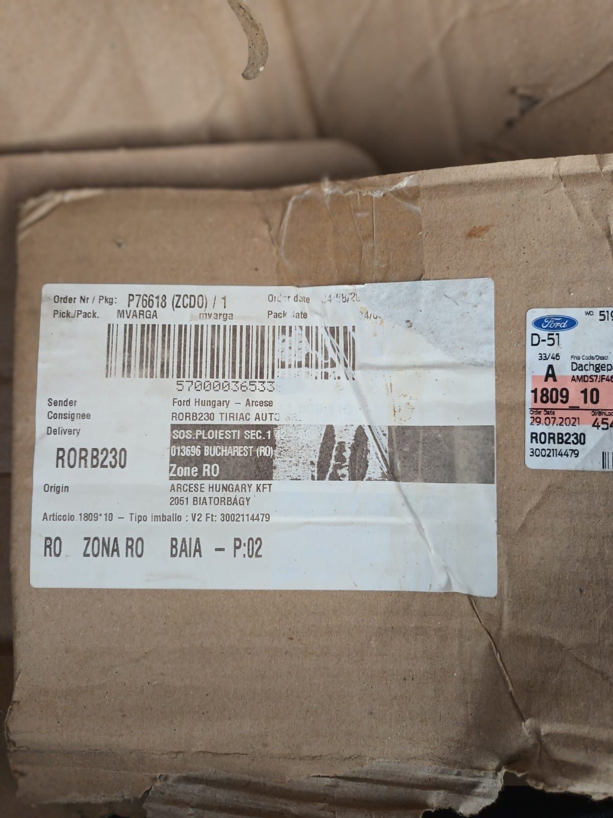 Bare Transversale (cu cheie)Originale Ford Mondeo MK5