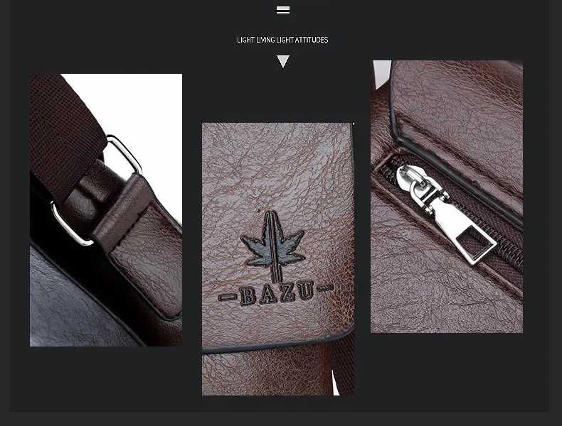 Мъжка черна кожена чанта през рамо, мъжки кожени чанти