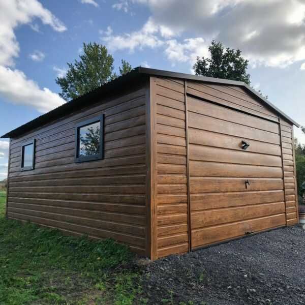 Garaj metalic 4×5,5 m – Nuc închis