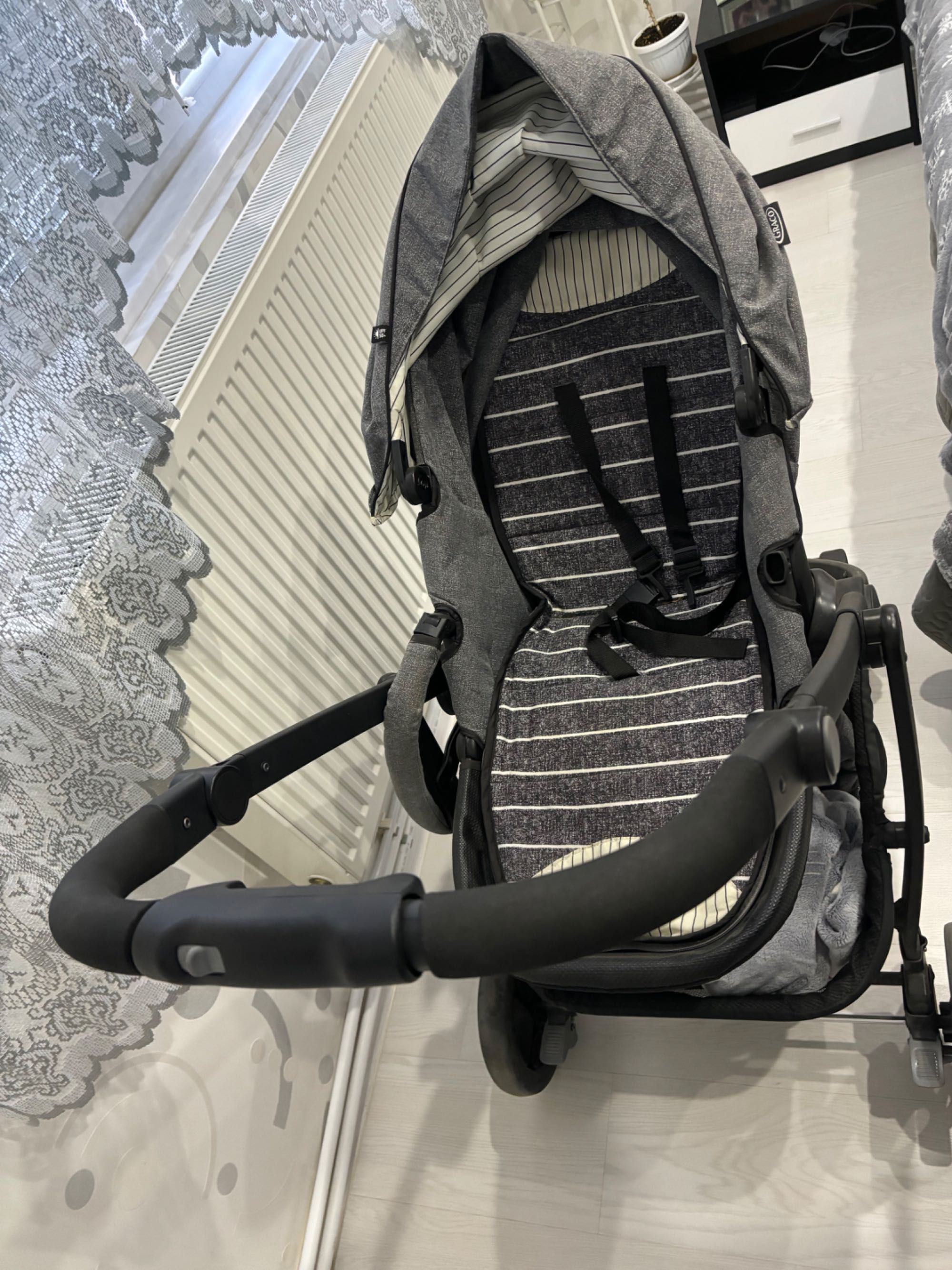 Детска комбинирана количка Graco Evo 3 в 1, сива