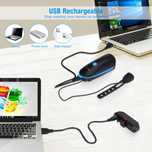 Set lumini bicicletă + buzzer multiton impermeabile reincarcabile USB