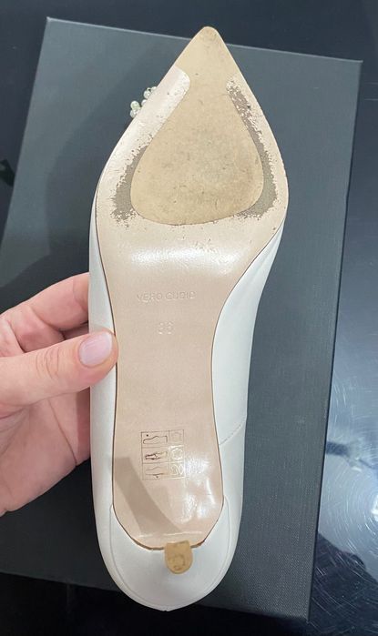 Pantofi albi piele Musette