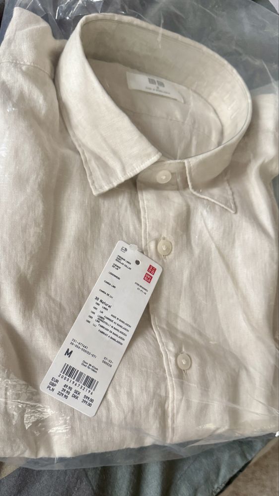 Продавам нова ленена риза Uniqlo – 100% Premium Linen