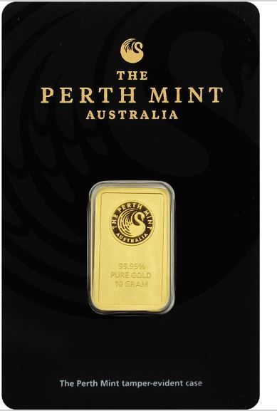 златно кюлче 24к 24 карата злато 999 Pamp Perth Mint