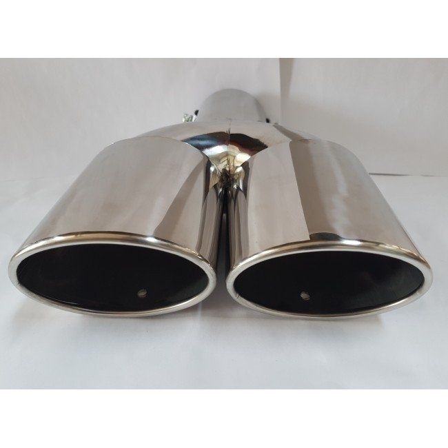 Ornament TOBA Inox cu 2 iesiri Skoda Vw Opel Mercedes Audi Renault Bmw