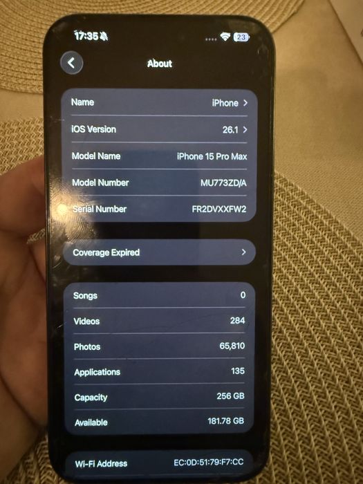 Iphone 15 pro max 256gb