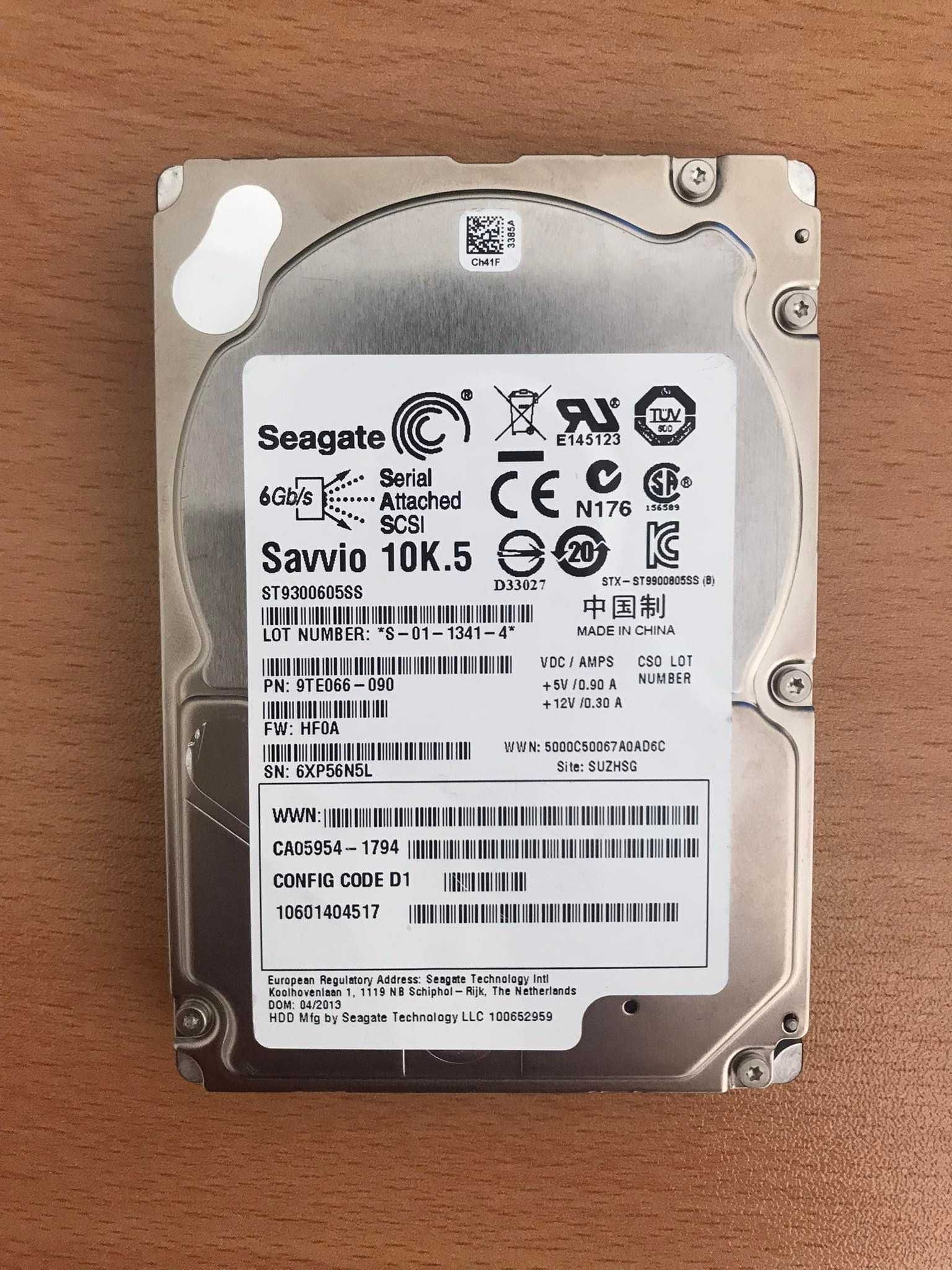 300GB Seagate Savvio 10K.5, SAS 6Gb/s, 10000rpm, 64MB, 2.5"(6.35 cm)