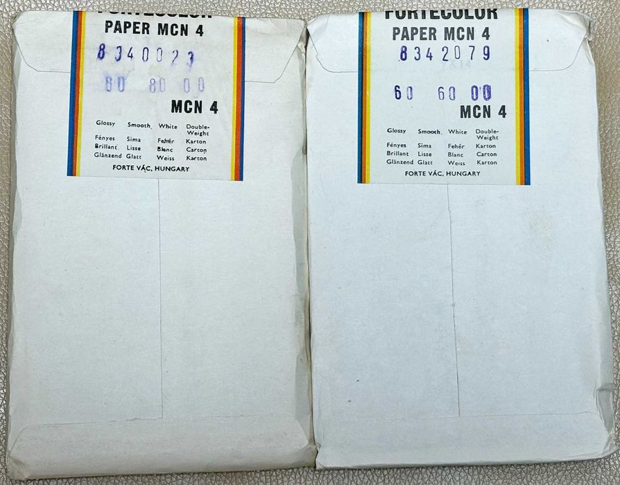 Hartie fotografica color + alb negru FORTE 9x14cm 3 pachete anii '90