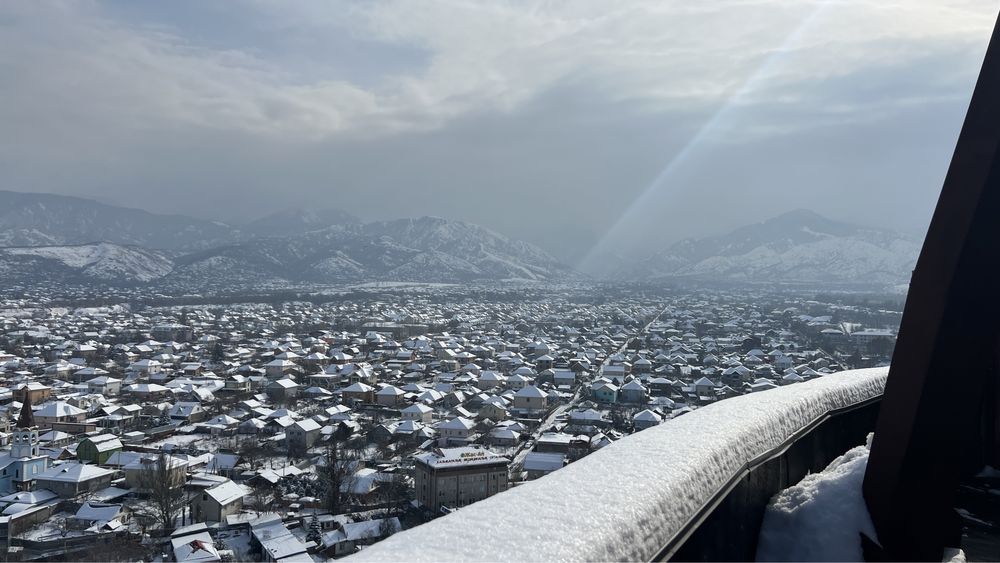 Мегацентр, терраса, вид на горы, ЖК Айгерим