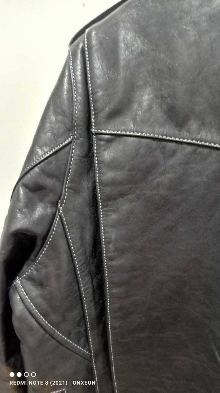 Куртка мото косуха натуральная конская кожа