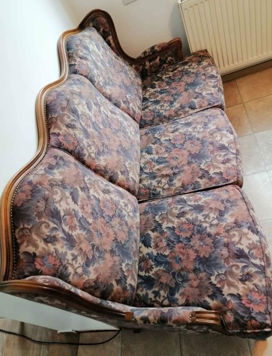 Canapea rococo lemn cires