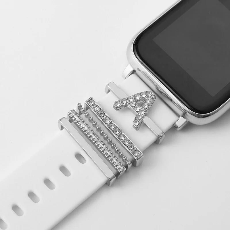 Сребърна декорация за каишка за Apple Watch ULTRA/SE/10/9/8/7/6/5