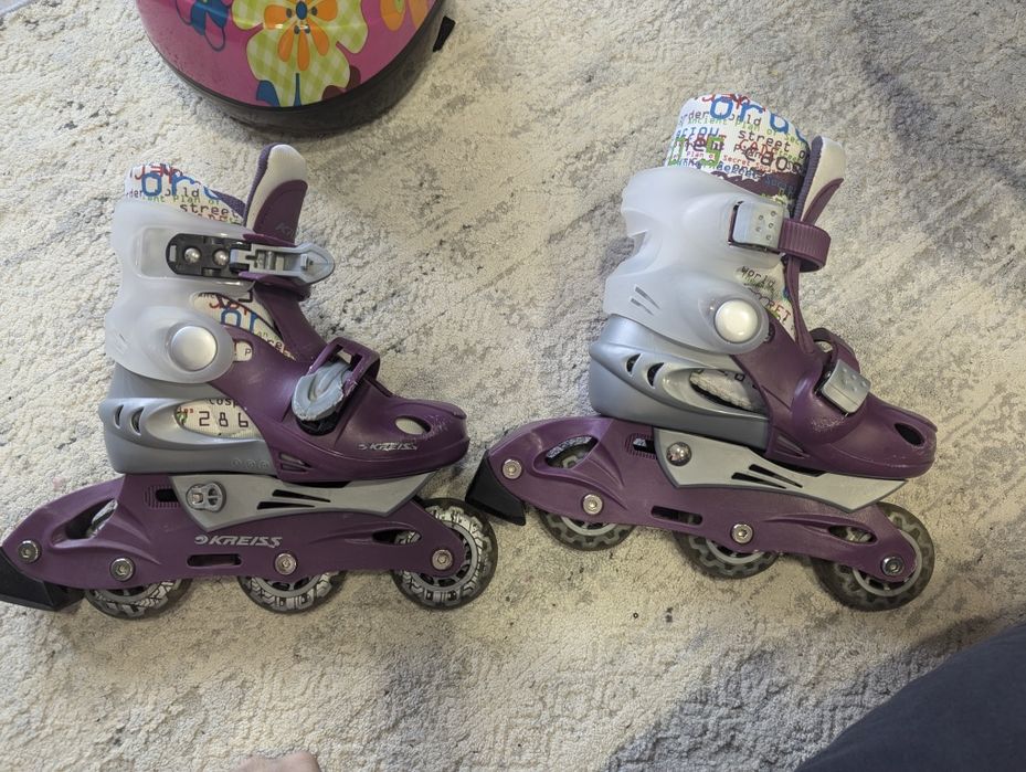 Детские ролики, размер увеличивается