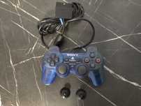 Controller ps2 transparent albastru foarte rar
