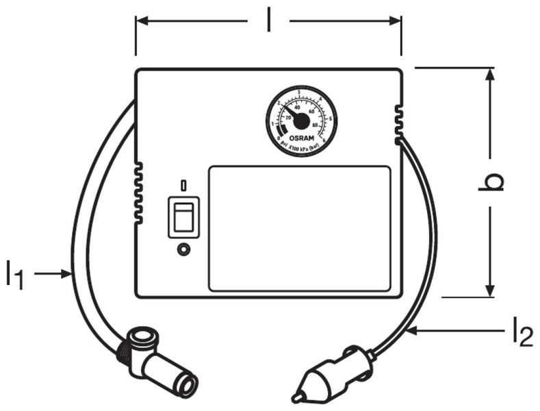 Авариен комплект уплътнител за гуми OSRAM TYREseal KIT за спукана гума