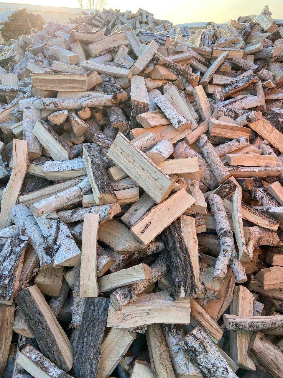 колотые дрова береза