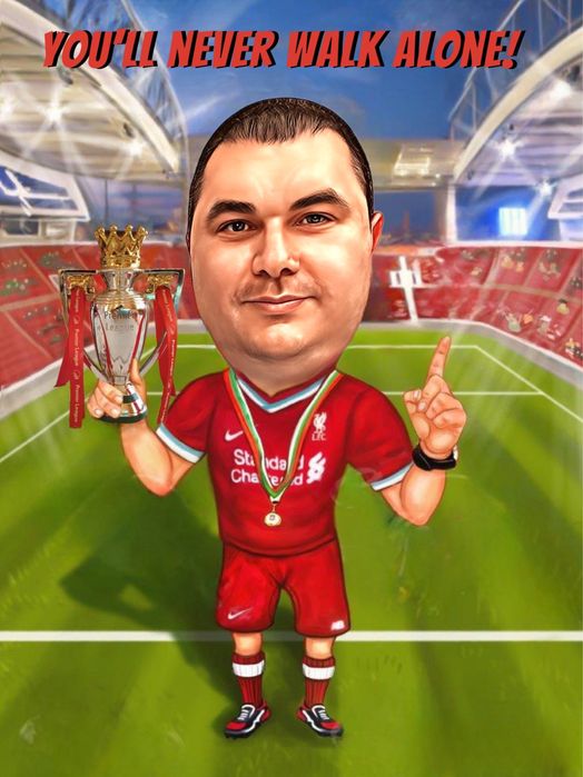 Карикатура А3 формат с рамка