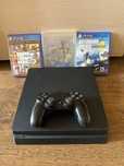 PS4 - PlayStation 4 slim 1TB + 1 джойстик + 3 игри