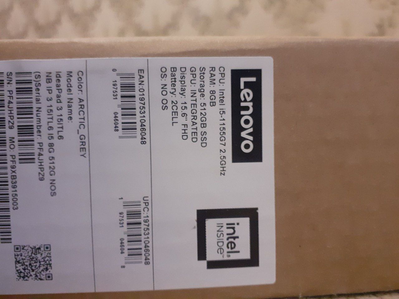 Lenovo notebook holati yangi