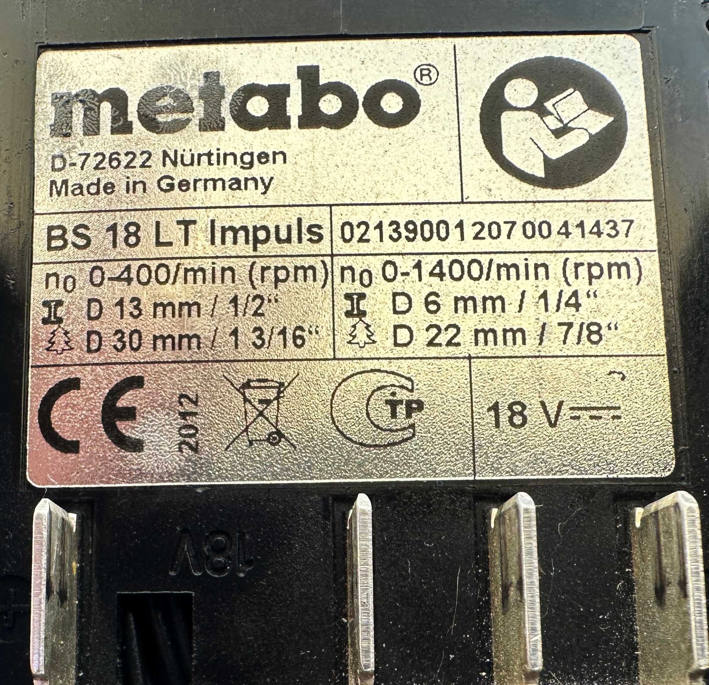 Metabo BS 18 LT impuls - Акумулаторен винтоверт 18V