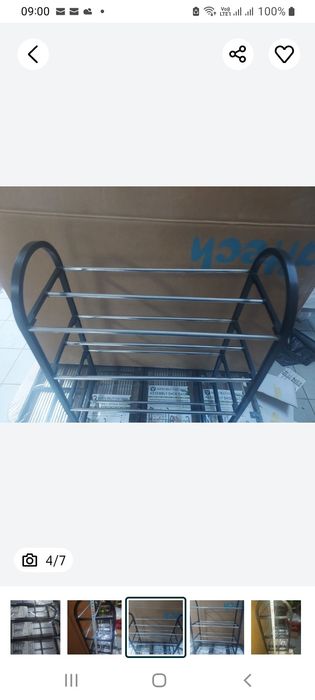 Raft pantofi cu 4 polite, metalic, dimensiuni în poze