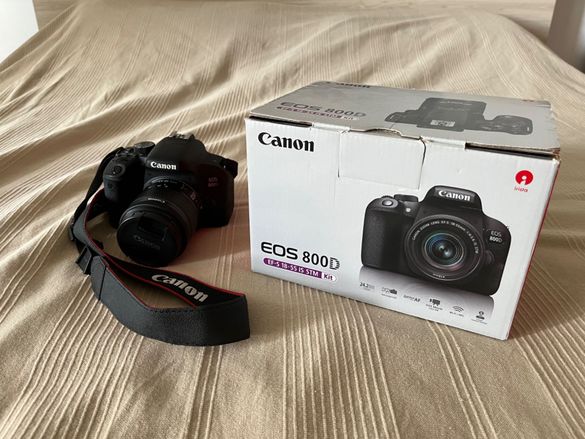 Фотоапарат Canon EOS 800D - като нов (5699 кадъра)