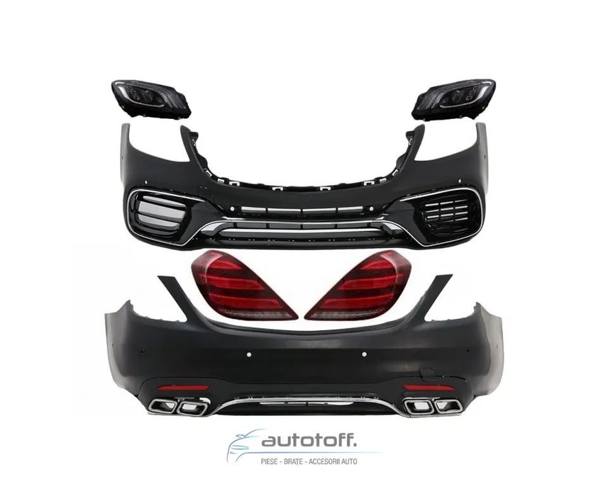 Pachet exterior compatibil Mercedes S-Class W222 Facelift (2013-2017) S63 Design