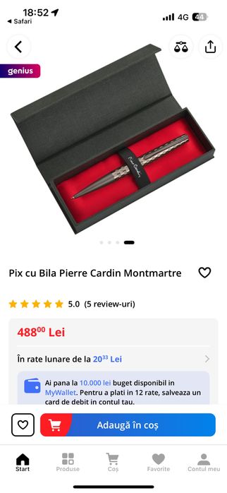 Vând Pix cu Bila Pierre Cardin Montmartre