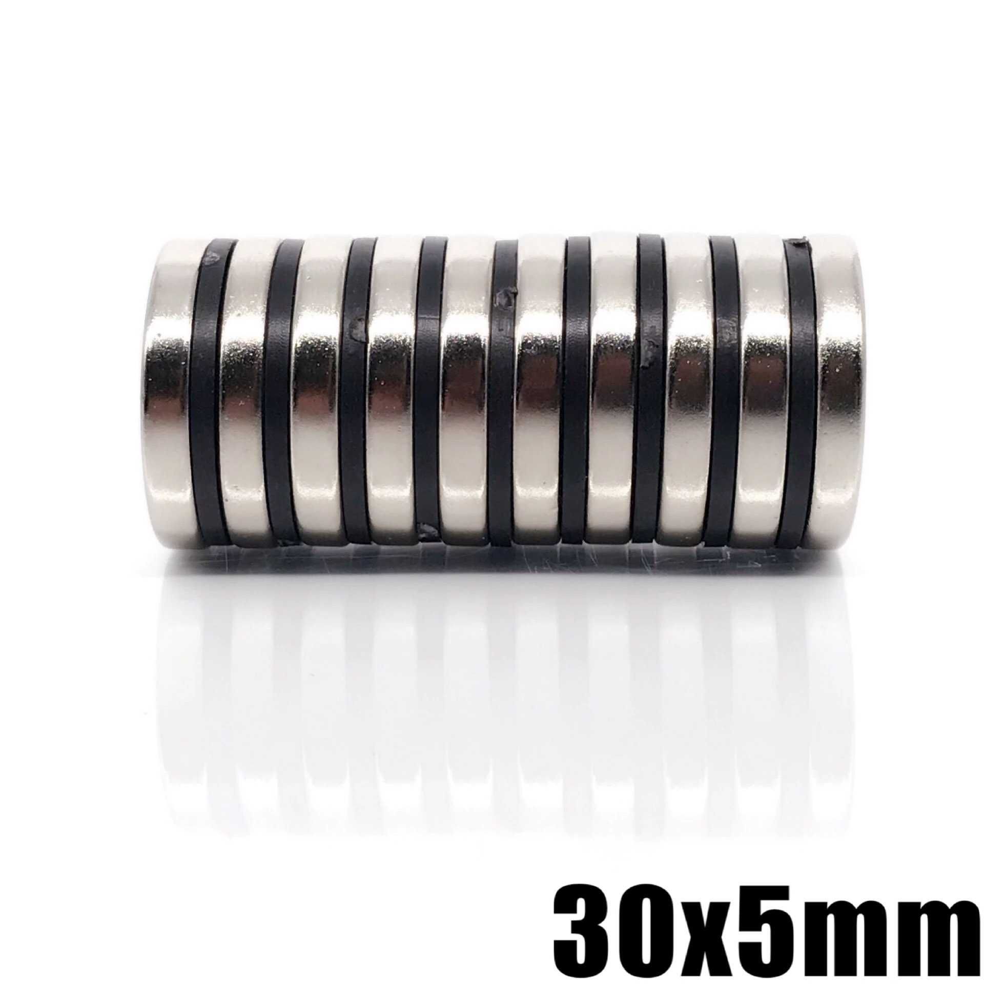 30x5mm неодимов МАГНИТ N52, сила 12кг