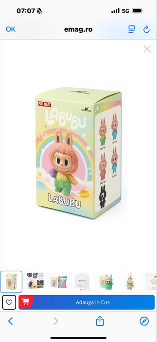 Figurina Labubu 20 cm  interactiva -Jucarie de Colectie Blind Box