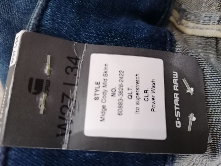 Blugi dama Raw, măsură 27