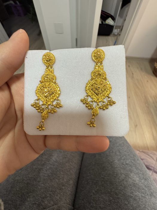 Cercei indieni aur 22k