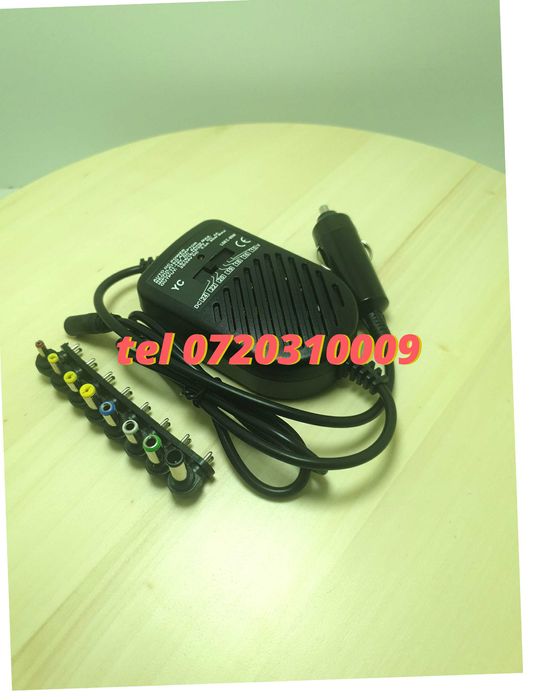 Incarcator Auto Universal Pentru Laptop80w Alimentare 12vcu 8 Cone