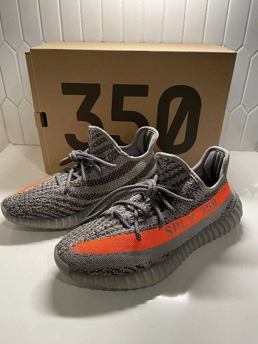 Adidasi Yeezy Carbon Beluga 350 Boost