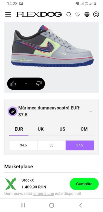 Nike Air Force 1 Low Dunk It marime 37.5