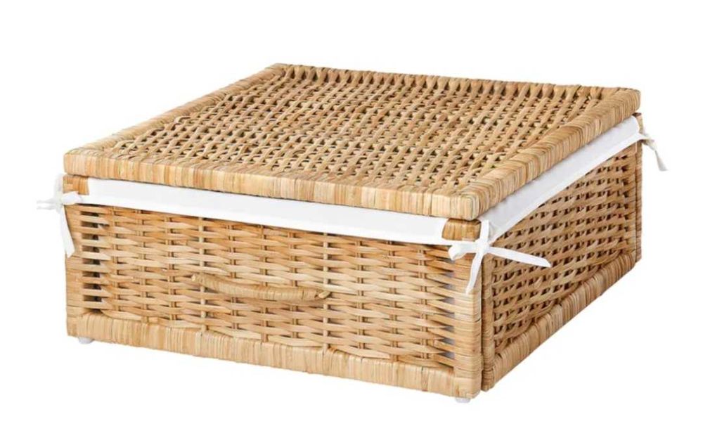 Cutie cu capac din ratan - Tolkning - Ikea