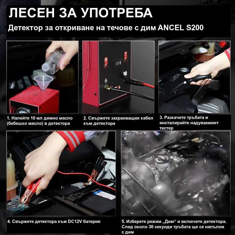 ANCEL S200 | Пушек машина за тест за автомобилни системи