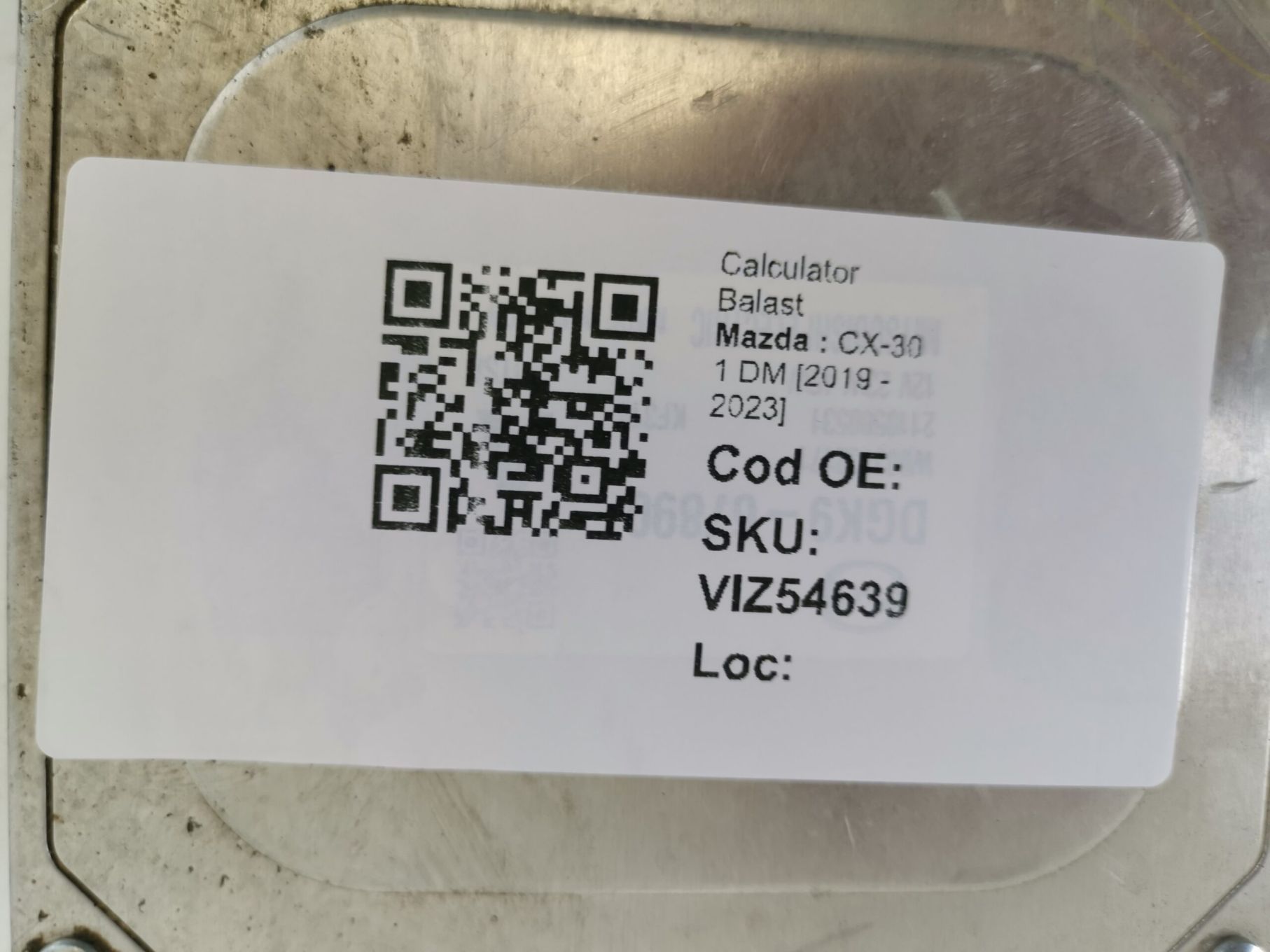 Calculator Balast Mazda  CX-30 1 DM 2019 2020 2021 2022 2023 Original
