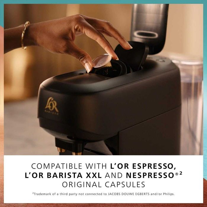 Кафемашина с капсули Philips L’OR BARISTA, 19 бара, сатенено бяло