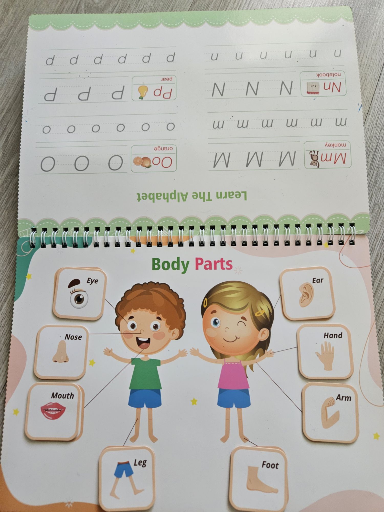 Монтесори книга за многократна употреба, Busy book, предучилищна 2-6