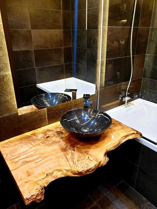 blat baie lemn masiv rasina epoxidica!!!