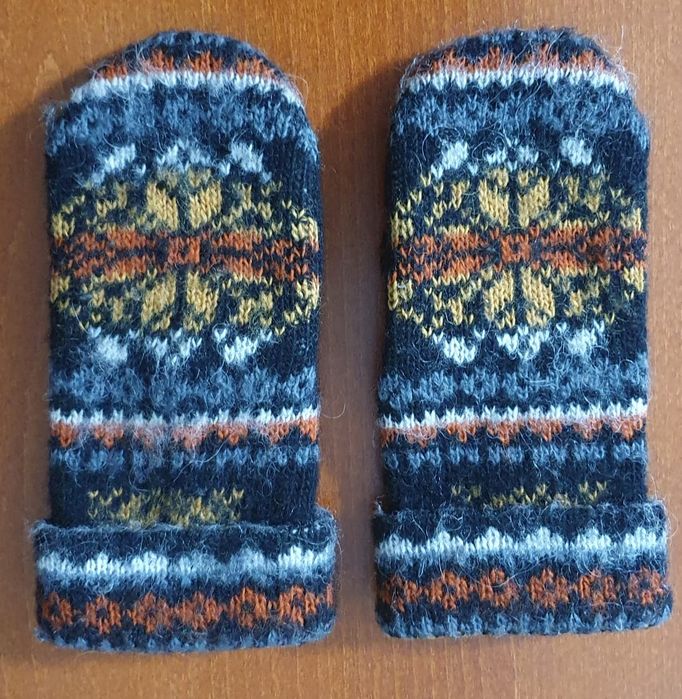 Варежки 100% шерсть