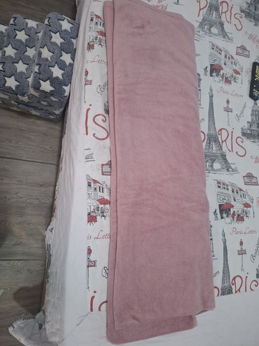 Розово плюшено одеяло размер220/230см