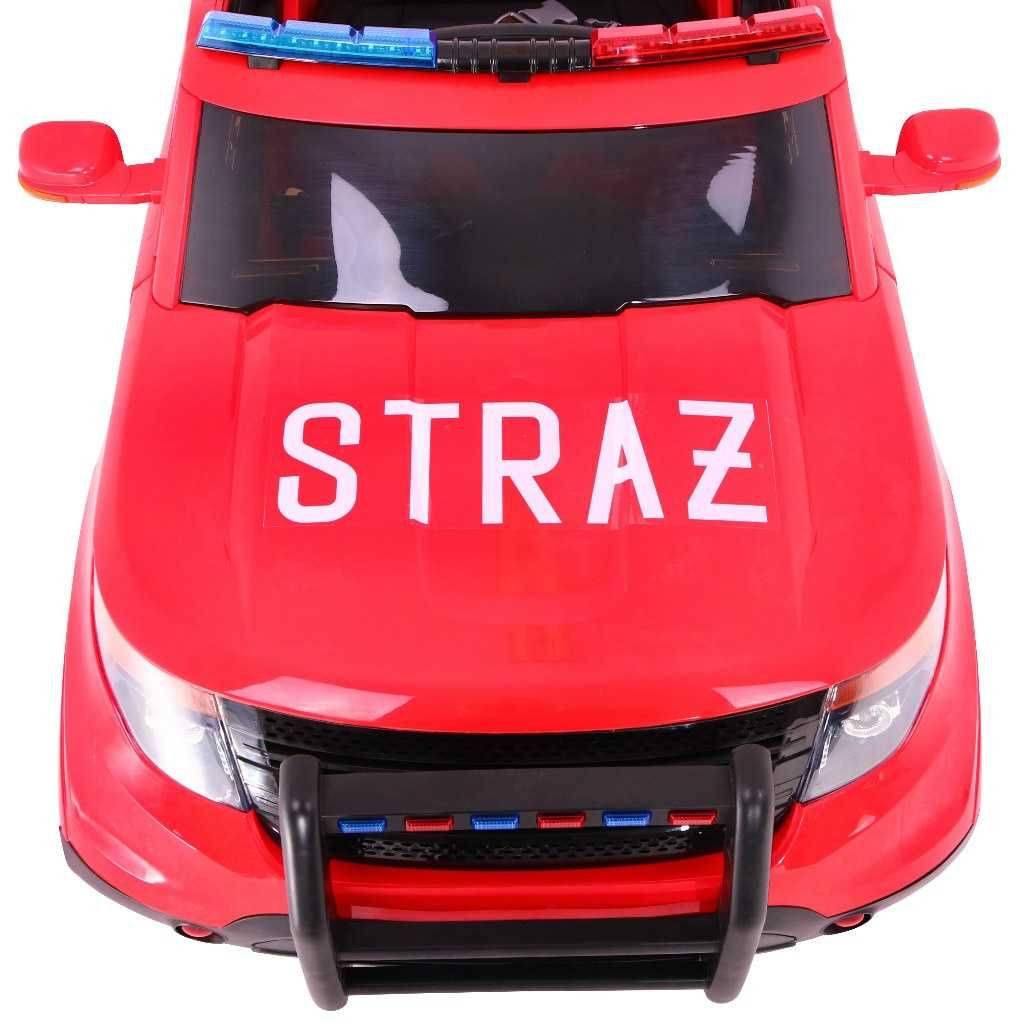 Детска Акумулаторен Джип Fire/Police, 90W, 12V/7Ah, R/C 2.4, EVA гуми
