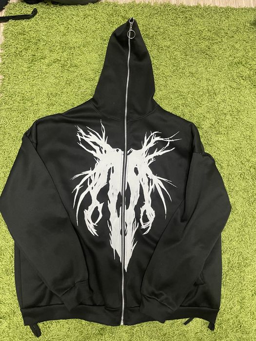 Худи с замком и с классным принтом